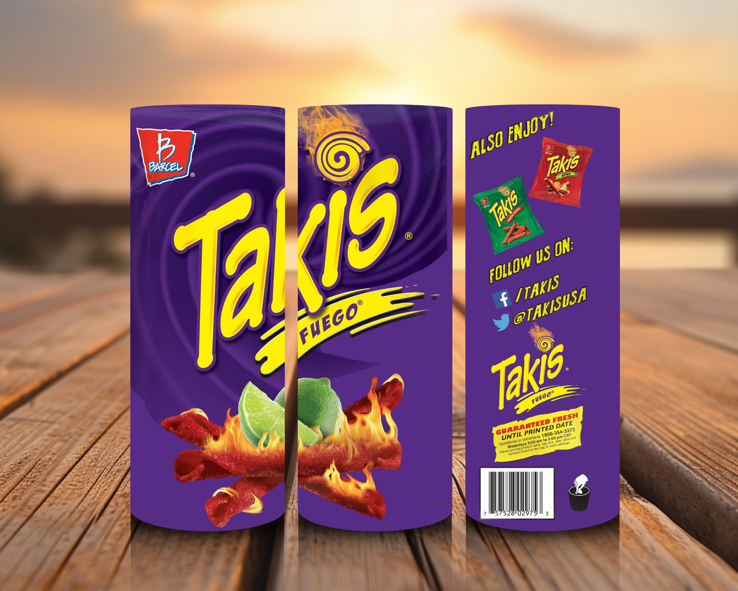Inspirado en impresiones de sublimación de snacks