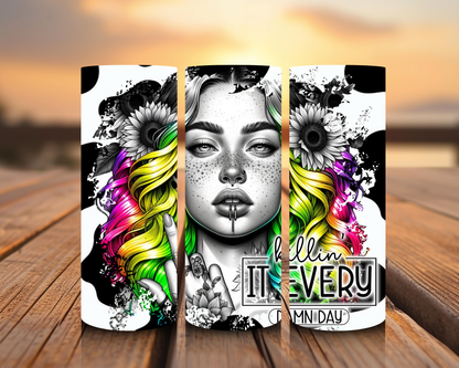 Inspirado en las impresiones de sublimación de Tattoo Girl