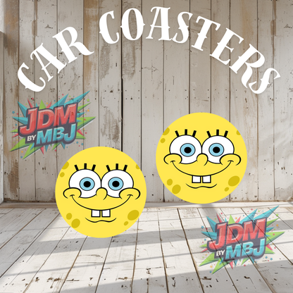 Juego de 2 posavasos para coche fabricados