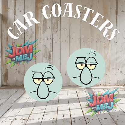 Juego de 2 posavasos para coche fabricados