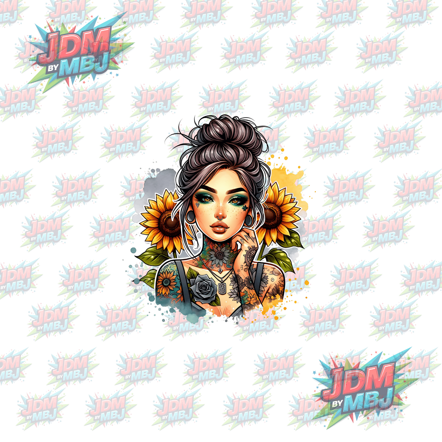 Iron On - Tattoo Girl DTF