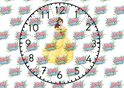 Clock Sublimation Prints- Inspired by Disney, Stitch & More