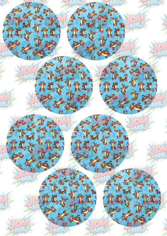 Inspired by Tigger Coasters Sublimation Prints
