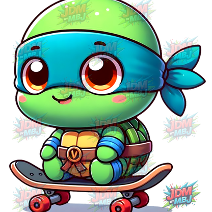 Pegatina termoadhesiva de las Tortugas Ninja Adolescentes Mutantes (25 cm)