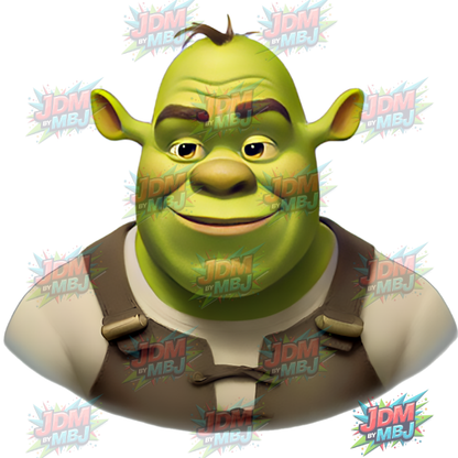 Vinilo termoadhesivo Shrek DTF de 25 cm