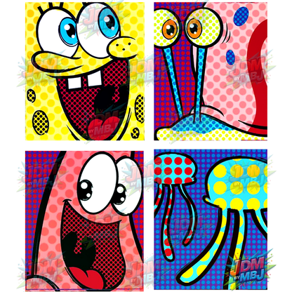 Bob Esponja Pantalones Cuadrados (DTF) - Planchado (25 cm)