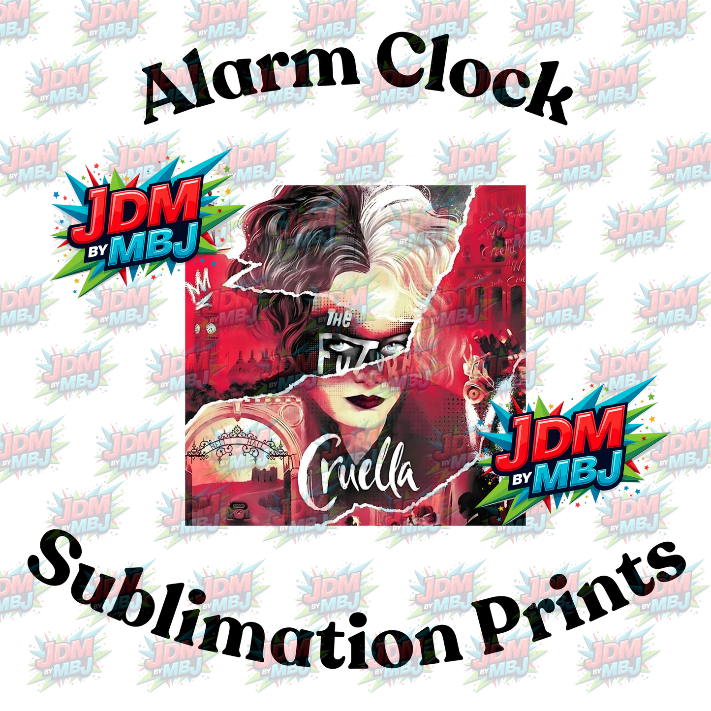 Inspired by 101 Dalmatian Alarm Clock Sublimation Prints