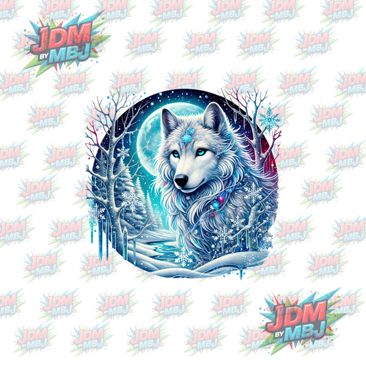 Transferencia térmica - Lobo misterioso DTF 25 cm