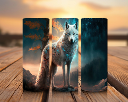 Inspirado en impresiones de sublimación de lobos