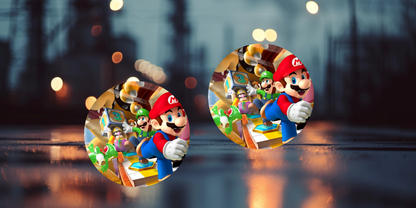 Impresiones de sublimación de posavasos de Super Mario (8 por página)