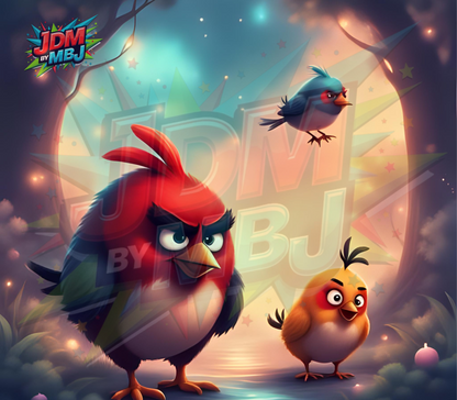 Inspirado en las impresiones de sublimación de Angry Bird