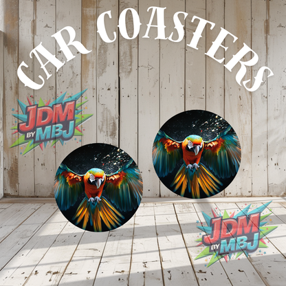 Juego de 2 posavasos para coche fabricados