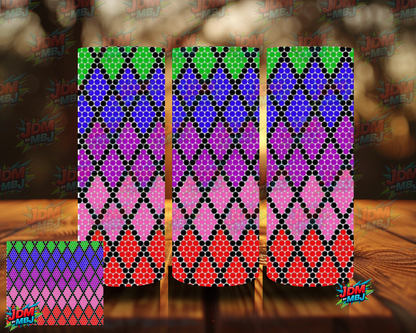 Rhinestone Sublimation Prints 20oz