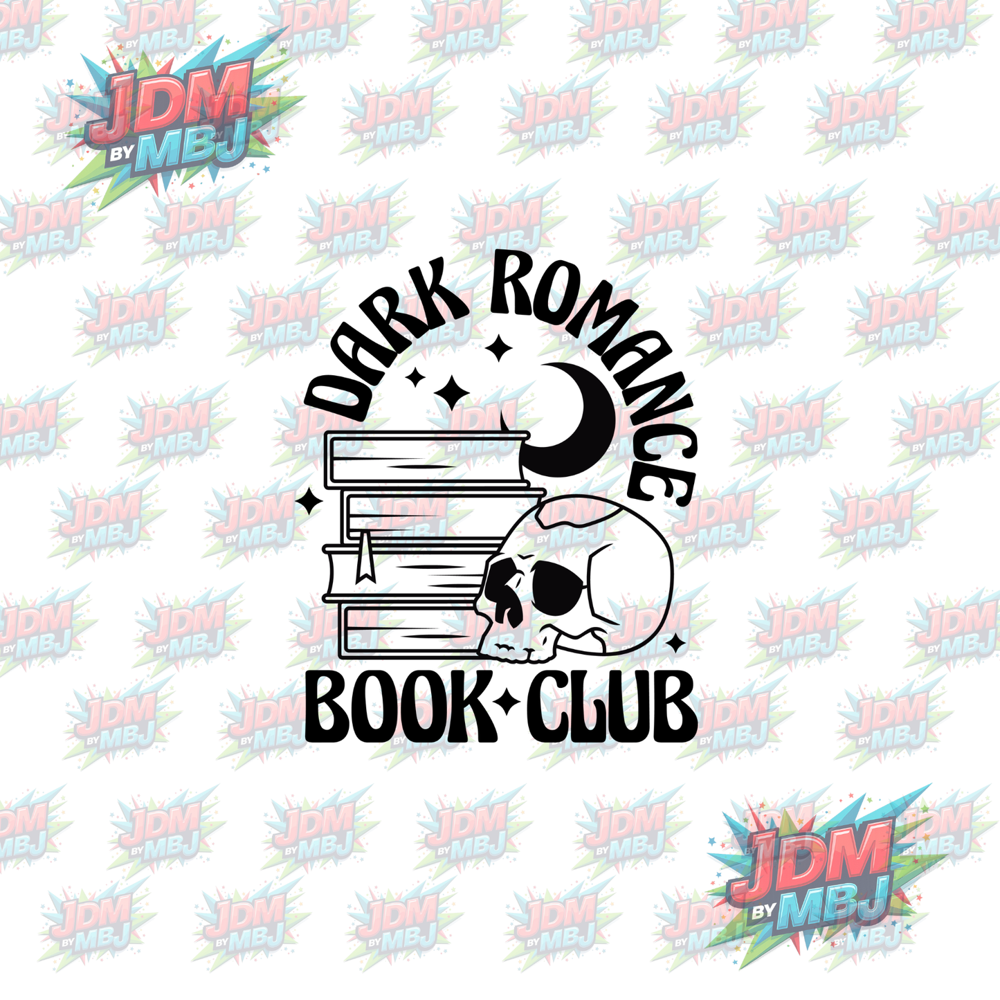Iron On - Dark Romance Book Club "Skull" DTF 20cm