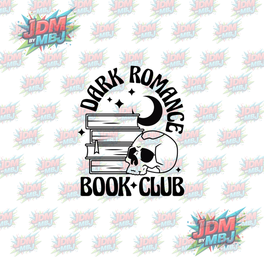 Iron On - Dark Romance Book Club "Skull" DTF 20cm