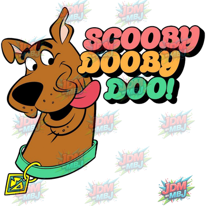 Vinilo termoadhesivo de Scooby Doo (DTF) de 25 cm
