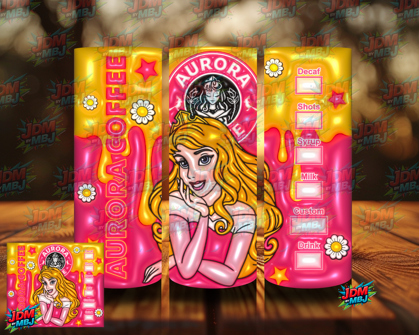 Bubble Style "Coffee" Sublimation Prints