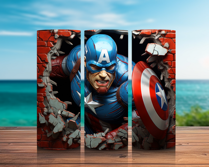 Inspired by 3D Super Hero in Wall Sublimation Prints