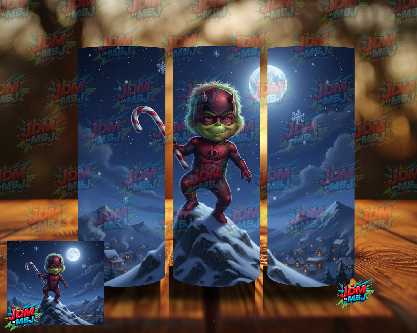 Inspired by Grinch Styled by Marvel/DC  Sublimation Prints