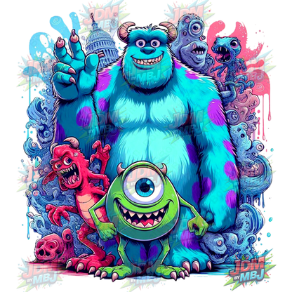 Vinilo termoadhesivo de Monster's Inc., 25 cm