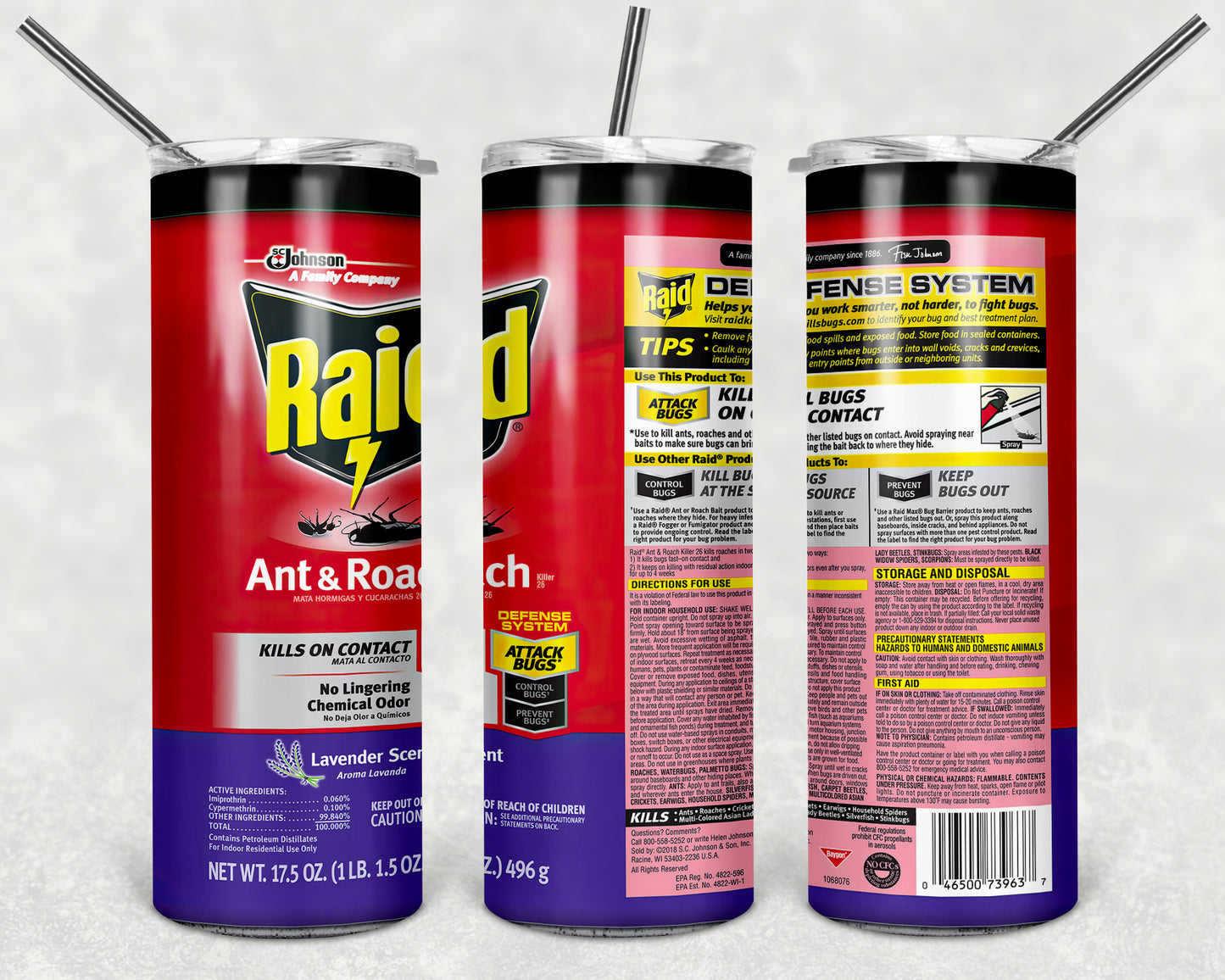 Inspired by RAID Spray Can's Sublimation Prints