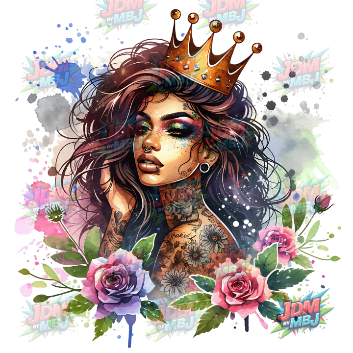Iron On - Tattoo Girl DTF 25cm