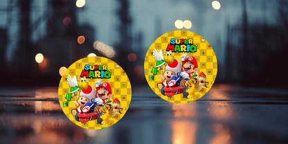 Impresiones de sublimación de posavasos de Super Mario (8 por página)