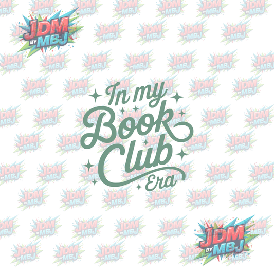 Iron On - In my Book Club Era DTF 20cm