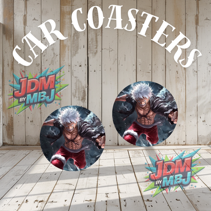 Juego de 2 posavasos para coche fabricados