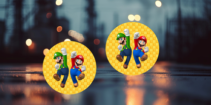 Impresiones de sublimación de posavasos de Super Mario (8 por página)