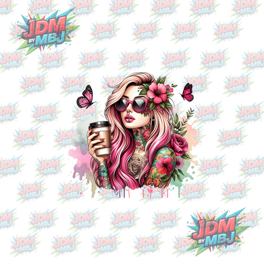 Iron On - Tattoo Girl DTF