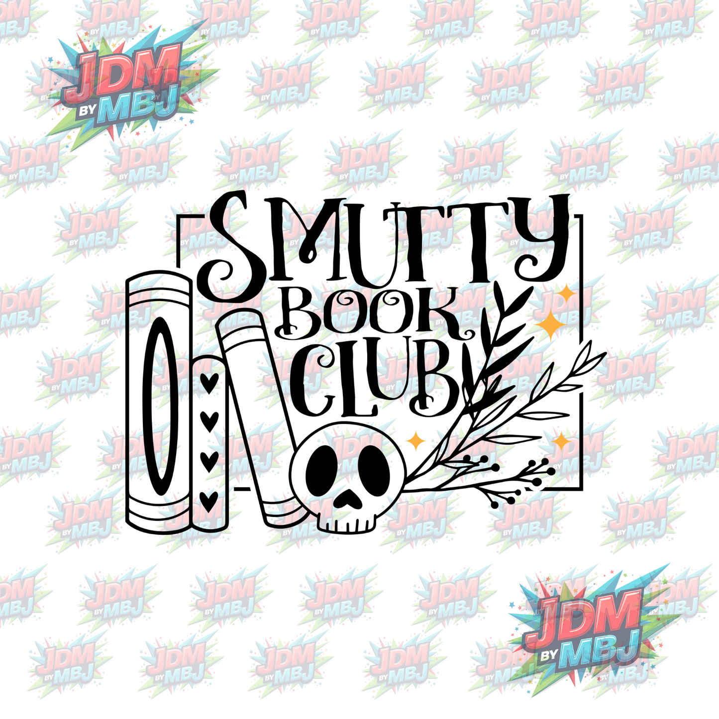 Iron On - Smutty Book Club DTF 20cm