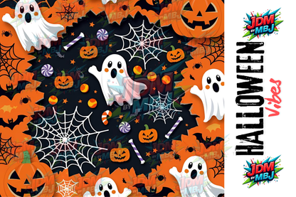 Inspirado en las impresiones de sublimación de Halloween