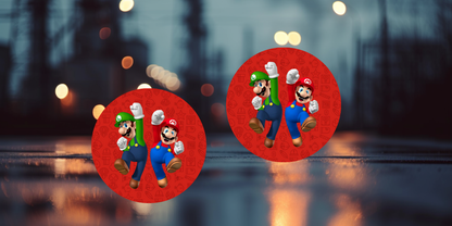 Impresiones de sublimación de posavasos de Super Mario (8 por página)