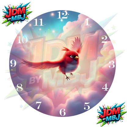 Impresiones por sublimación de relojes de 20 cm x 20 cm (8 pulgadas) - Inspirados en obras de arte mixtas