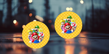 Impresiones de sublimación de posavasos de Super Mario (8 por página)