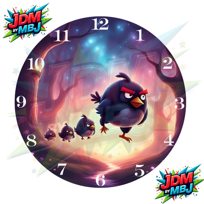 Impresiones por sublimación de relojes de 20 cm x 20 cm (8 pulgadas) - Inspirados en obras de arte mixtas