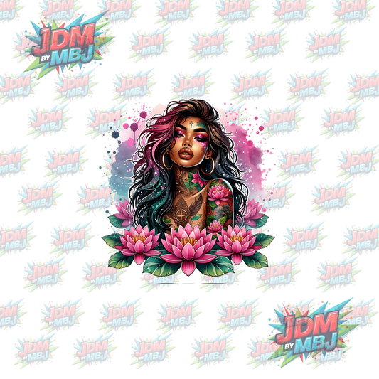 Iron On - Tattoo Girl DTF