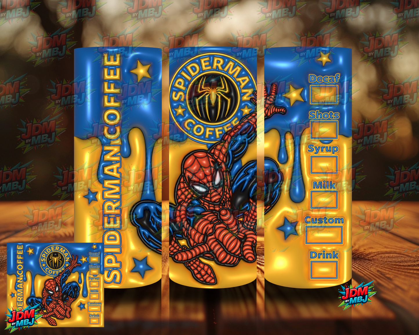 Bubble Style "Coffee" Sublimation Prints