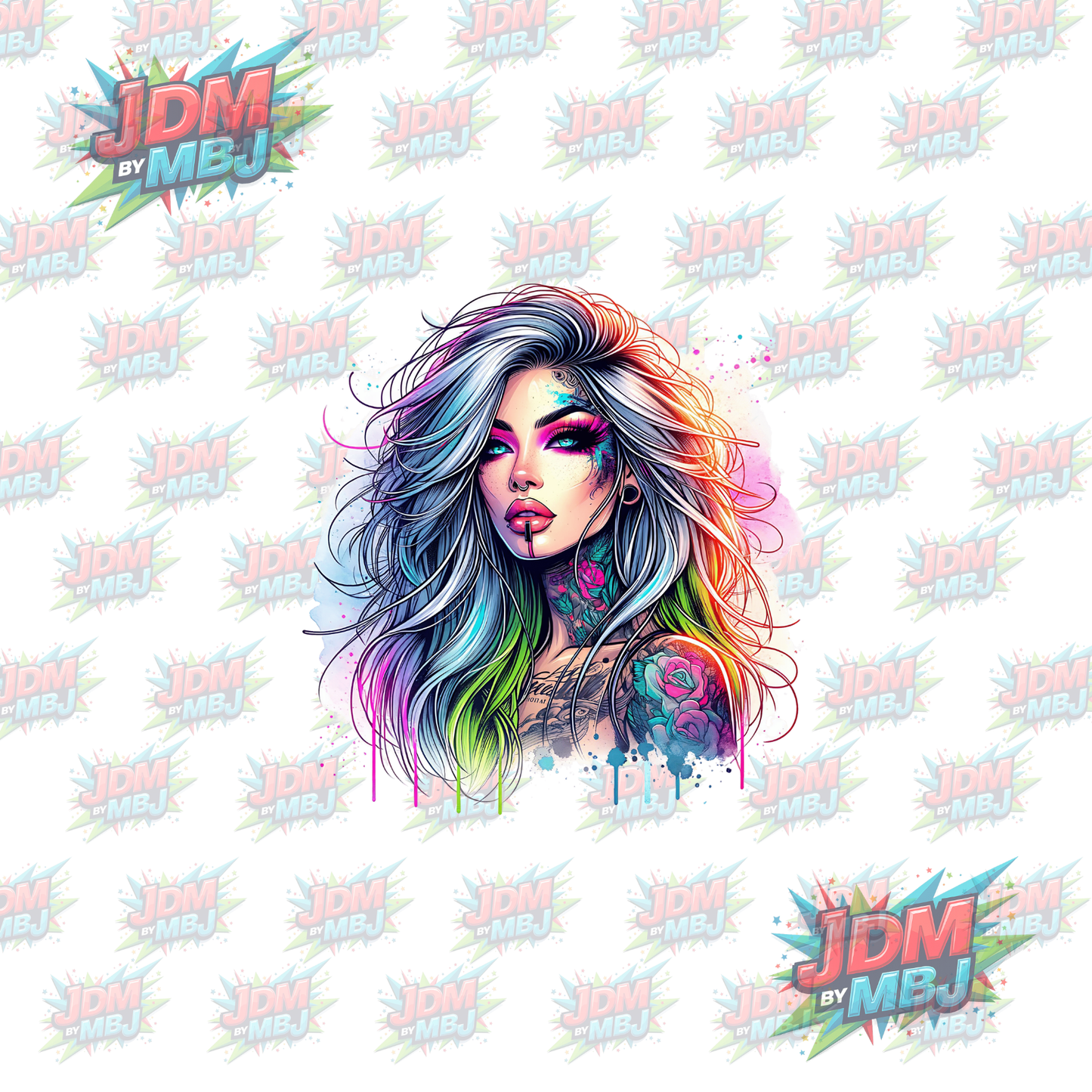 Iron On - Tattoo Girl DTF