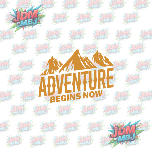 Iron On - Adventure Begins Now DTF
