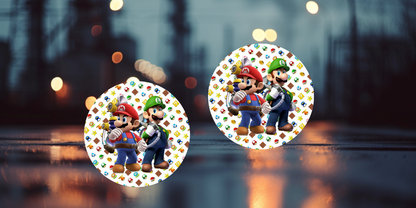 Impresiones de sublimación de posavasos de Super Mario (8 por página)