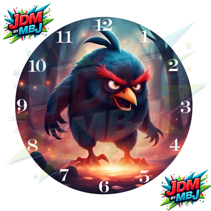 Impresiones de sublimación de relojes de 8 pulgadas (20 cm x 20 cm) - Inspirados en Angry Birds