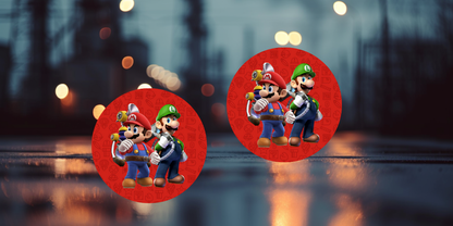 Impresiones de sublimación de posavasos de Super Mario (8 por página)