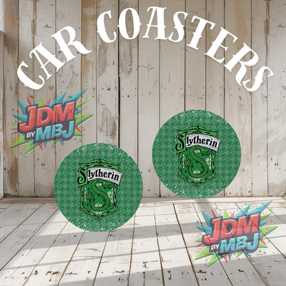 Juego de 2 posavasos para coche fabricados