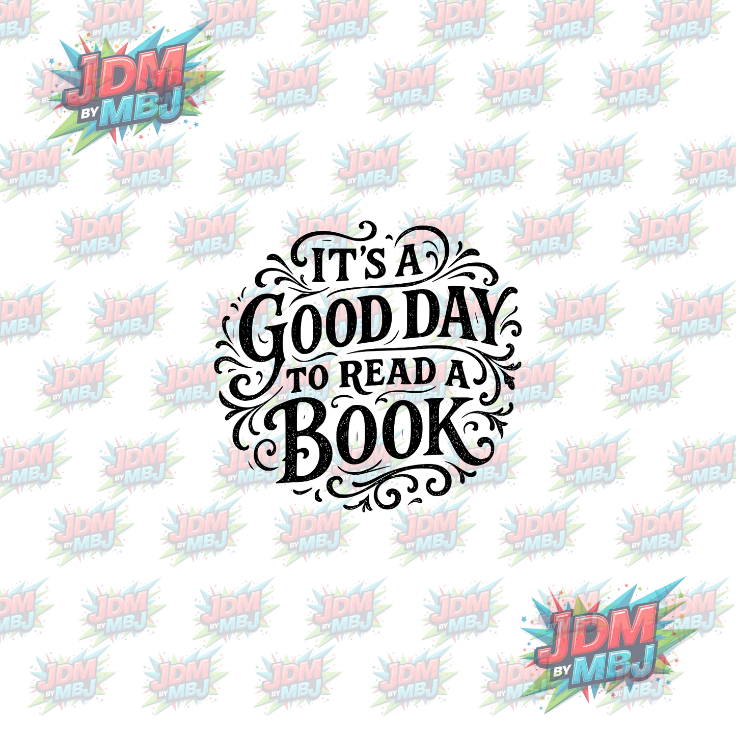 Iron On - It's a Good Day to Read a Book DTF 20cm