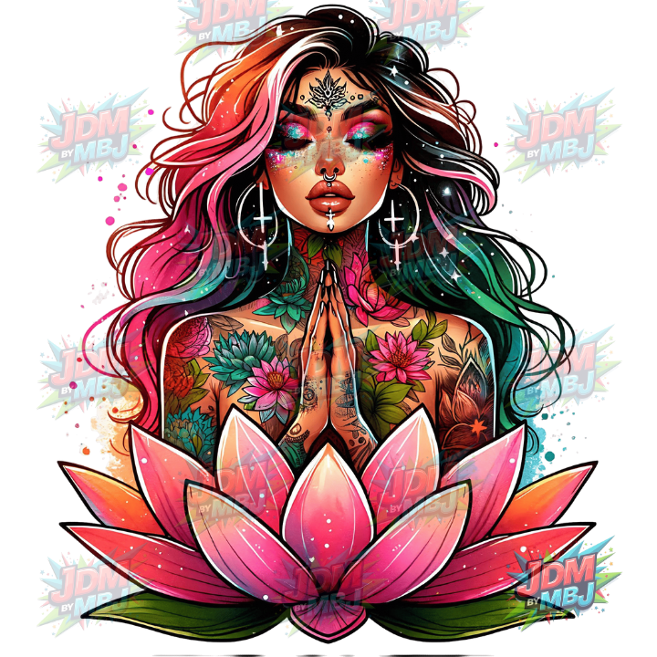 Iron On - Tattoo Girl DTF 25cm