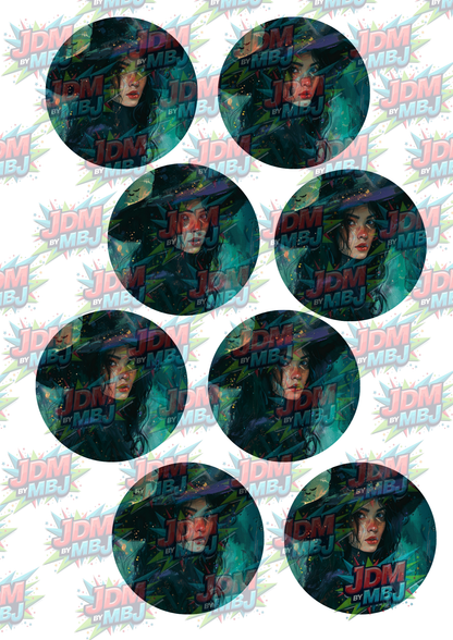 Impresiones de sublimación de posavasos para coche (8 por página)