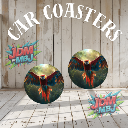 Juego de 2 posavasos para coche fabricados