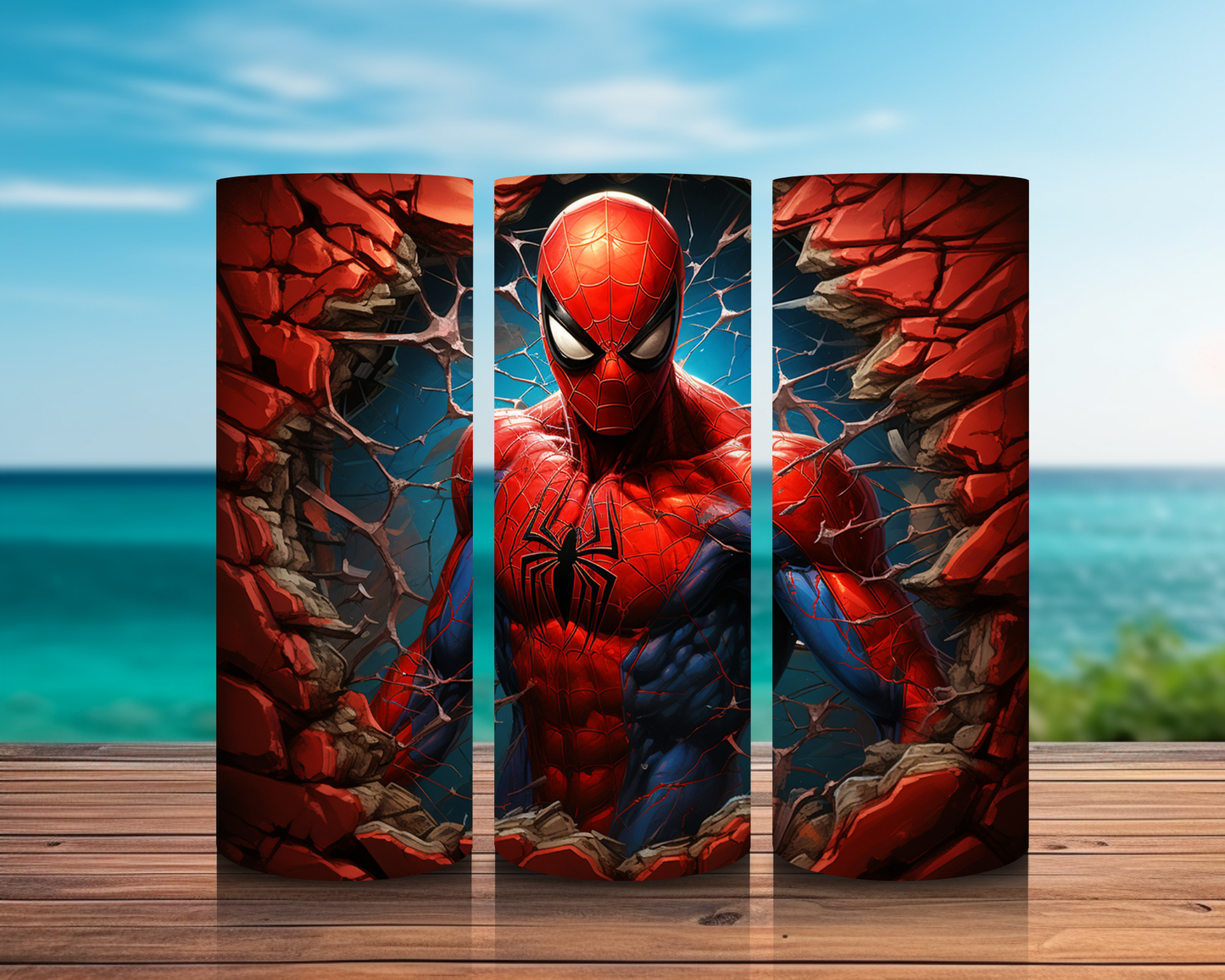 Inspirado en superhéroes 3D en impresiones de sublimación de pared